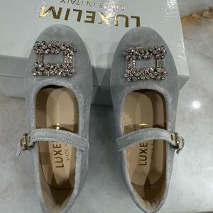 Luxelim Kids light grey  Mary Jane Dress Shoes